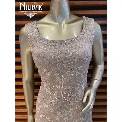 Champagne Pink Silk Pallazzo Suit