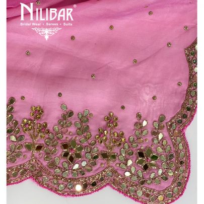 Rose Pink Silk Unstitched Suit