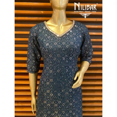 Peacock Georgette Garara Suit