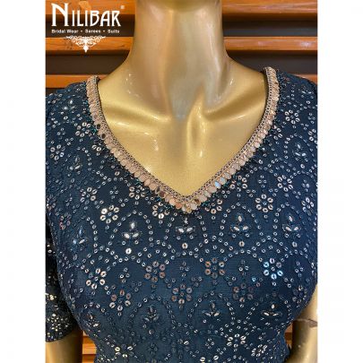 Peacock Georgette Garara Suit