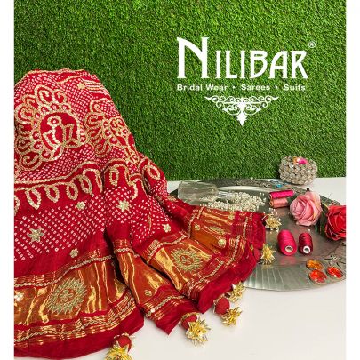 Majenta Georgette Bandhani Dupatta