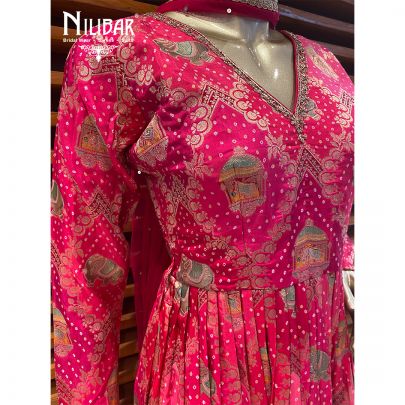 Rani Silk and Georgette Pallazzo Suit