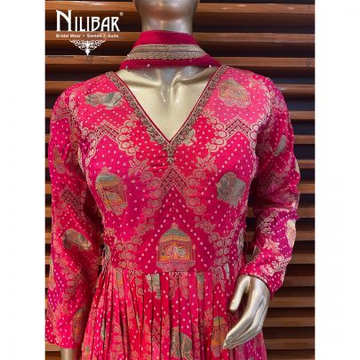 Rani Silk and Georgette Pallazzo Suit