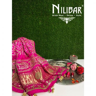 Rani Pink Georgette Bandhani Dupatta