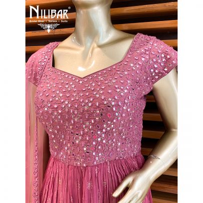 Onion Georgette Sharara Suit