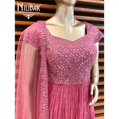 Onion Georgette Sharara Suit