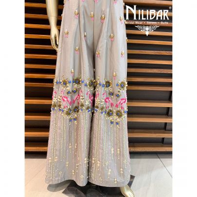 Grey Silk Jumpsuit