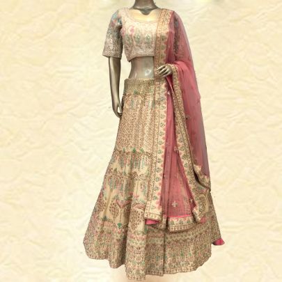 Golden Bridal Lehenga