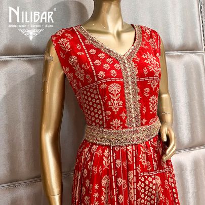 Red Georgette Jumpsuit