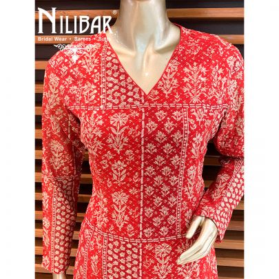 Red Georgette Suit