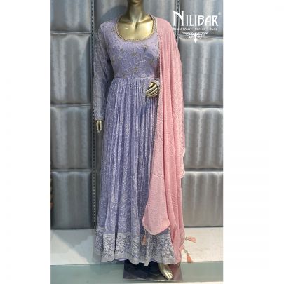lavender Georgette Anarkali 