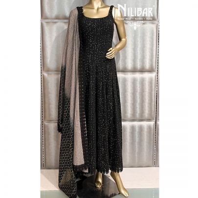 Black Georgette Anarkali Suit