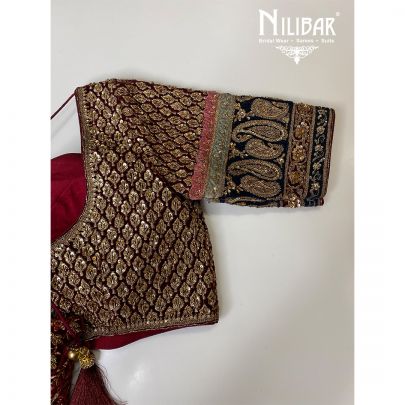 Marron Velvet Blouse