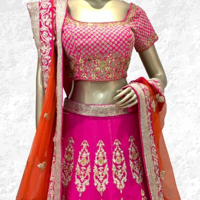 Pink Bridal Lehenga