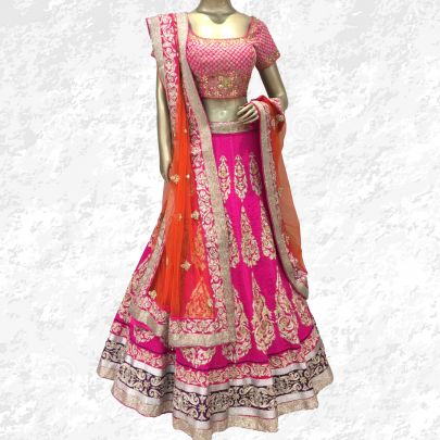 Pink Bridal Lehenga