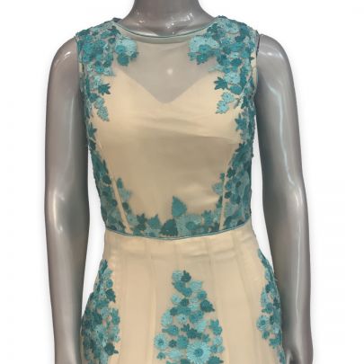 Lemon Georgette Gown