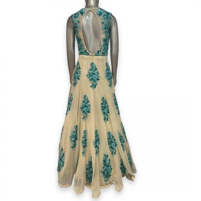 Lemon Georgette Gown