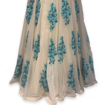 Lemon Georgette Gown