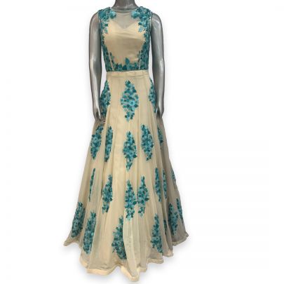 Lemon Georgette Gown