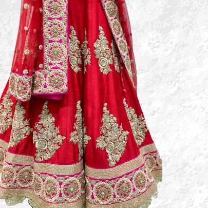 Red Bridal Lehenga