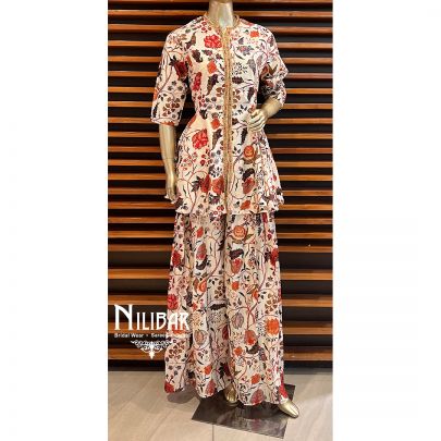 Cream Satin Co-ord Set