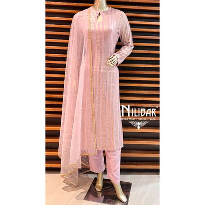 Lavender Georgette Pant Suit