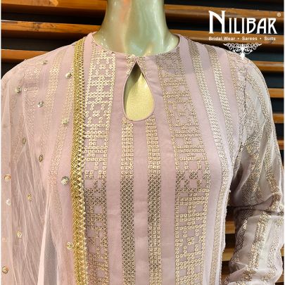 Lavender Georgette Pant Suit