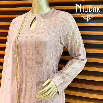 Lavender Georgette Pant Suit