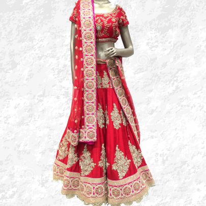 Red Bridal Lehenga