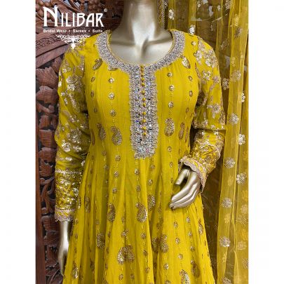 Apple Green Georgette Dhoti Suit