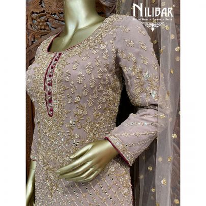 Mauve Georgette Garara Suit