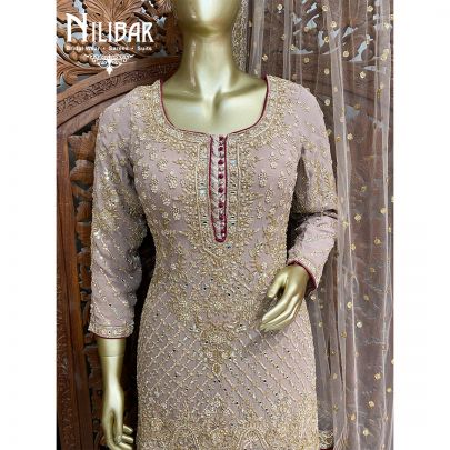 Mauve Georgette Garara Suit