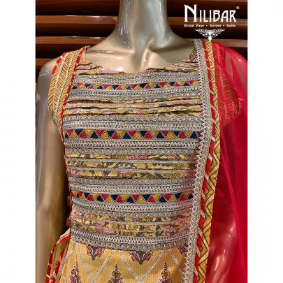 Yellow Cotton Garara Suit