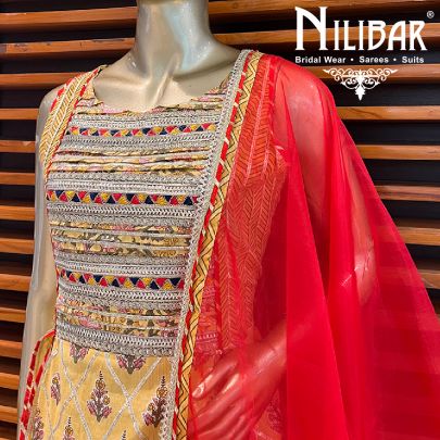 Yellow Cotton Garara Suit