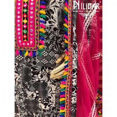Black Cotton Garara Suit