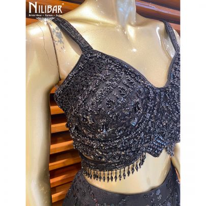 Black Net Casual Lehenga