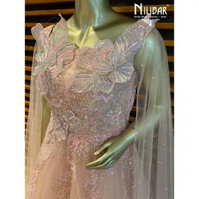 Soft Pink Net Gown