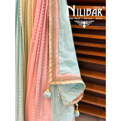 Multi color Georgette Beautiful Lehenga