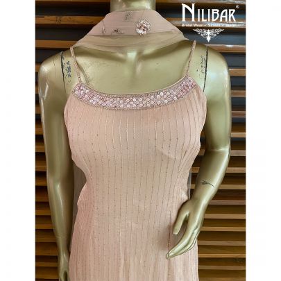 Blush Pink Georgette Dhoti Suit