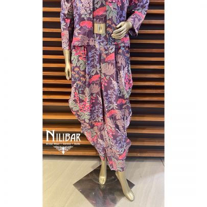 Purple Cotton Co-ord Set