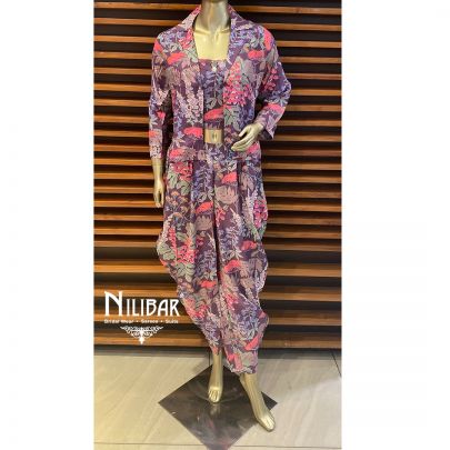 Purple Cotton Co-ord Set