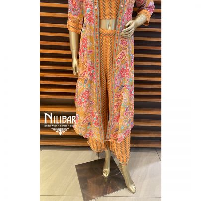 Honey Yellow Cotton Jacket Style Set