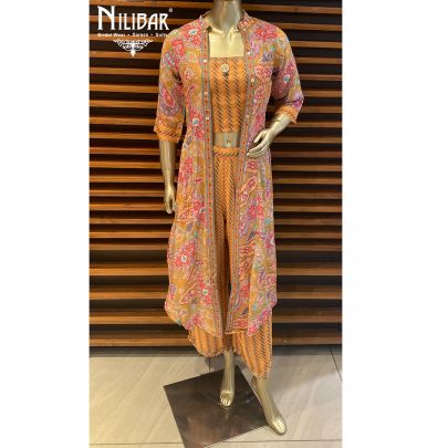 Honey Yellow Cotton Jacket Style Set
