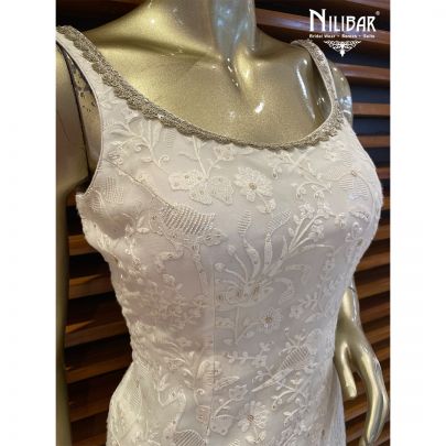 White Georgette Sharara Suit