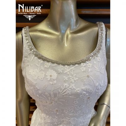 White Georgette Sharara Suit