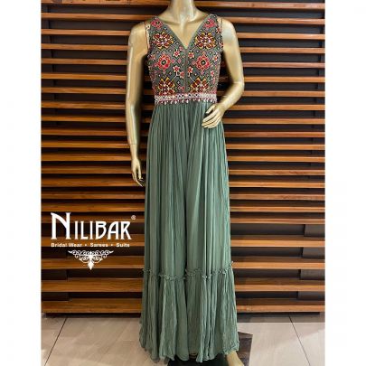 Fern Green Georgette Jumpsuit