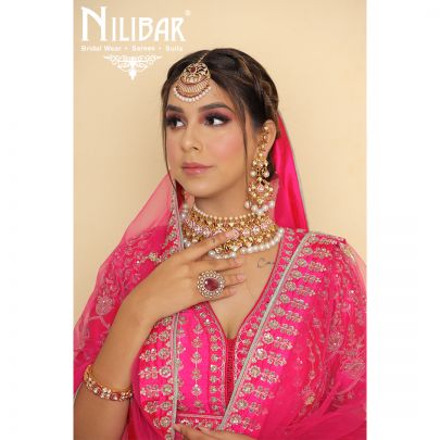 Rani Pink Silk Bridal Lehenga