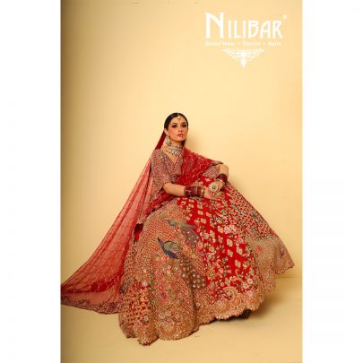 Red Silk Bridal Lehenga