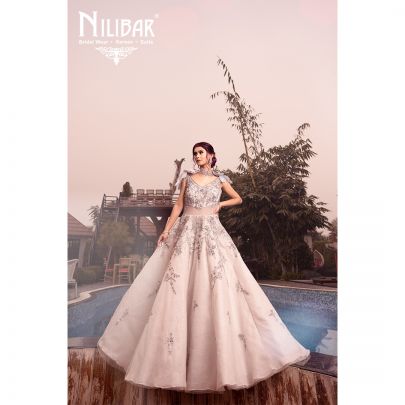 Grey Silk Gown