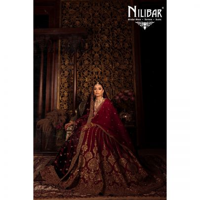 Ruby Silk Bridal Lehenga